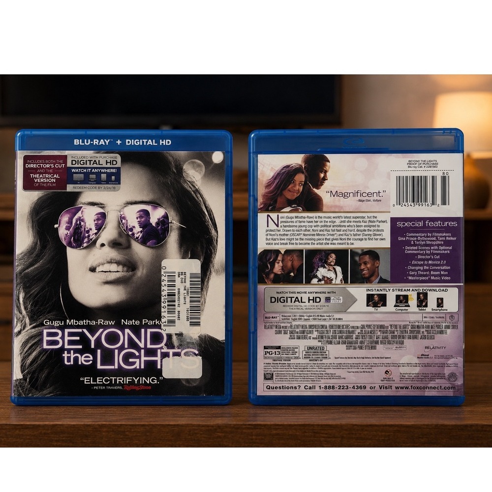 Beyond the Lights Blu-ray Director's Cut Gugu Mbatha-Raw Nate Parker 13-118